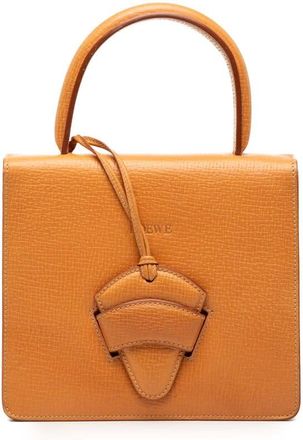 Loewe Pre-owned LOEWE Textured Leather Barcelona Top Handle Bag Ladies TERXGCUQAQK60F84