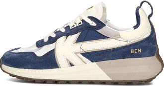 Kaotiko Schoenen, Heren, Veelkleurig, 42 EU, Blauwe Lage Sneakers voor Heren