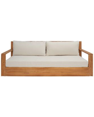 Safavieh Couture Kauai Brazilian Teak Patio Sofa