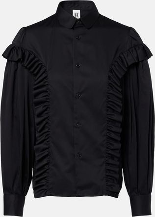 Comme Des Gar&ccedil;ons Ruffled cotton shirt