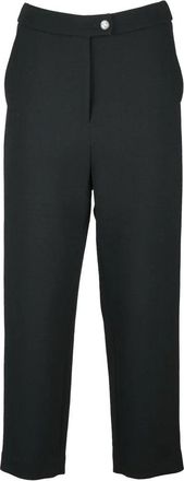 Edward Achour Paris Capri Wool Trousers - Black