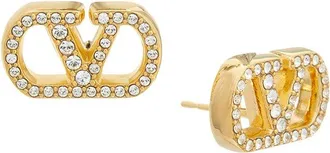 Valentino Vlogo Signature Swarovski Earrings