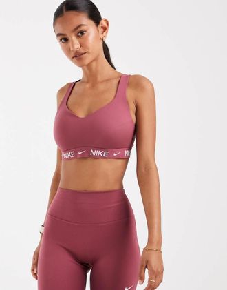 Nike Dri-FIT Indy - Reggiseno sportivo rosa a sostegno elevato