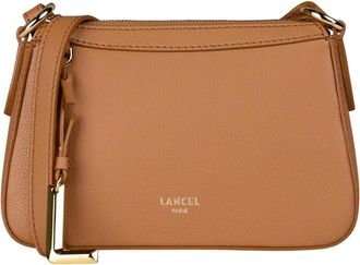 Lancel Mini Faubourg Sac Bandouli&egrave;re Zipp&eacute; - Dames - Tassen - Bruin - Maat: ONE Size Leer