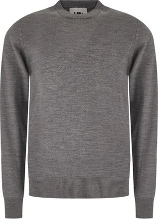 Alpha Studio Au7020C 1005 Ronde hals gebreide kleding - Heren - Truien - Grijs - Maat: XL Wol