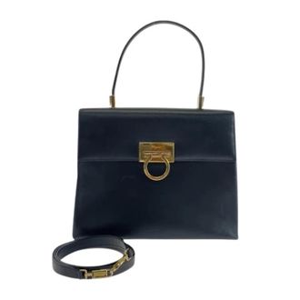 Ferragamo Pre-owned Handbags, female, Black, Size: ONE SIZE Pre-owned Shoulder Bag