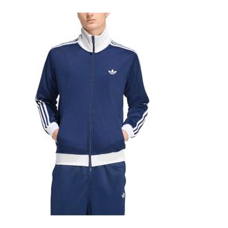 adidas Fitness, Heren, Blauw, XL, Katoen, Classic Track Top