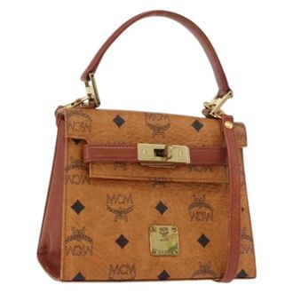 MCM Pre-owned Handbags, female, Brown, Size: ONE SIZE Pre-owned Hand Bag