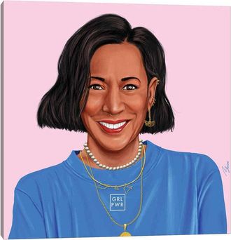 iCanvas Kamala Harris By Amit Shimoni Wall Art