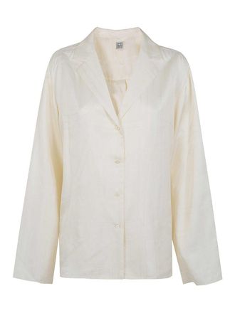 Toteme Monogram Silk Pijama Top