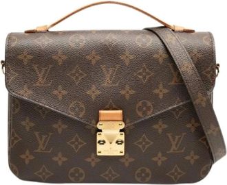 Louis Vuitton Pre-owned Pochette Metis - Dames - Vintage Handtas - Bruin - ONE Size - Leer - Vintage