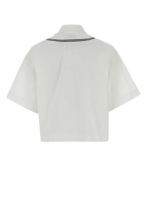 Kenzo Womens Short Shirt White Cotton