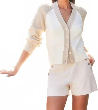 Fifteen Twenty Marine Colorblock Cardigan In Multi