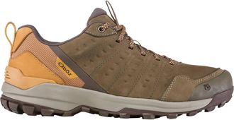 Oboz Footwear Mens Sypes Low Leather B-Dry Waterproof Shoes In Wood