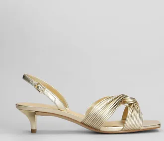 Michael Kors Sandali Alessia in pelle oro