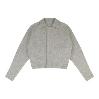 Entire studios Cardigans, male, Gray, Size: XL/2XL Zip Cardigan