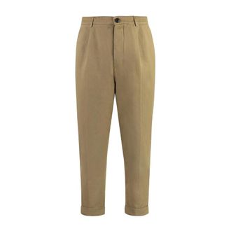 Dondup Heren, Broeken, Beige, Maat: W35 Katoen