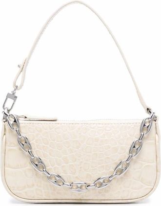 by FAR Miranda Schoudertas - Dames - Schoudertassen - Beige - ONE Size - Leer - Tassen