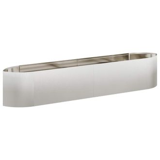 vidaXL Cama De Jard&iacute;n Elevada Acero Inoxidable 220 X 40 X 40 Cm Acero Vidaxl