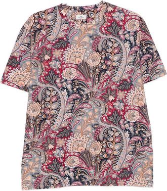 Etro T Shirt Rosso-Uomo