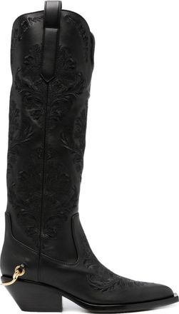 Zimmermann Duncan 45mm leather cowboy boots - women - Calf Leather/Calf Leather/Calf Leather - 36 - Black