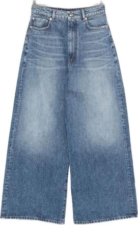 Sportmax Wide Jeans, female, Blue, W28, PRE Jeans
