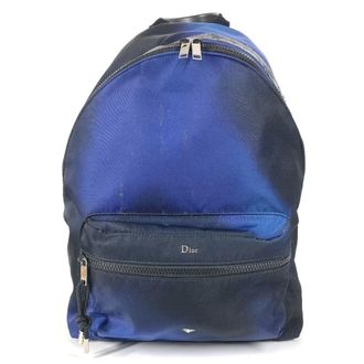 Dior Black Blue Nylon Backpack (Pre-Owned)
