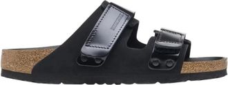 Birkenstock Uji - Dames - Sandalen - Zwart - 36 EU - Leer - Schoenen