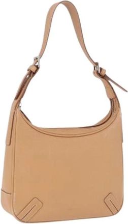 Burberry Pre-owned Vintage Schoudertas - Dames - Vintage Schoudertas - Beige - ONE Size - Leer - Vintage