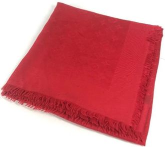 Louis Vuitton Pre-owned Silk scarves - Dames - Vintage Accessoires - Rood - ONE Size - Wol - Vintage