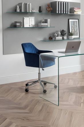 Julian Bowen Kahlo Upholstered office Chair in Blue