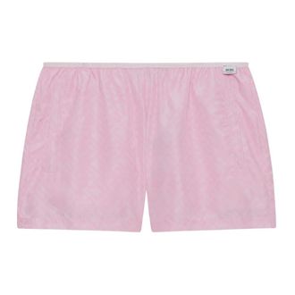 GCDS Essentials Faded Monogram Shorts - Dames - Bermuda - Roze - XS - Polyester - Korte Broeken