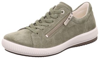 Legero Sneaker LEGERO TANARO 5.0, Damen, Gr. 42, gr&uuml;n (oliv), Veloursleder, unifarben, Schuhe Sneaker, Komfortschuh, Freizeitschuh, Schn&uuml;rschuh mit Reissvers
