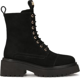 Kazar Su&egrave;de enkellaarzen - Dames - Veterlaarzen - Zwart - 36 EU - Su&egrave;de - Schoenen