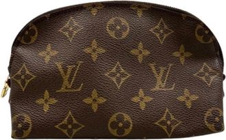 Louis Vuitton Brown Pvc Pochette Pouch (Pre-Owned)