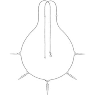 Lucy Quartermaine Multi Icicle Long Necklace Sterling Silver Adjustable at Nordstrom, Size 32