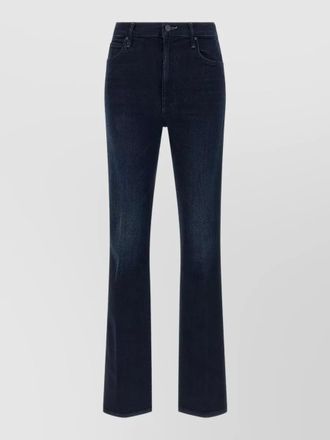 Mother mid rise denim trousers smokin skimp