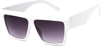 Generic Trendy Square Large Frame Men And Women Commuting Sunglasses Outdoor Sports Vacation Sun Glasses(White)