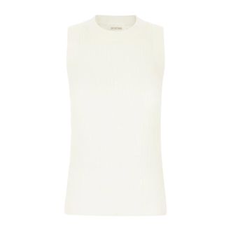 Sportmax Dames, Tops, Wit, Maat: S Katoen