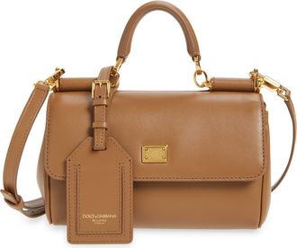 Dolce & Gabbana Mini My Sicily Handbag in 8Z093 Caramello at Nordstrom
