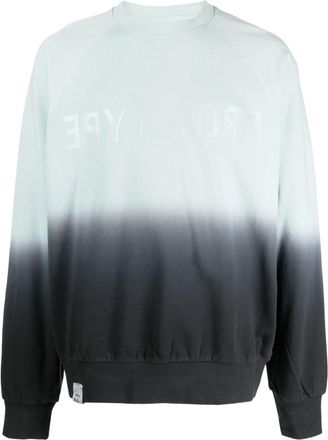 Izzue logo-patch cotton sweatshirt - men - Cotton - S - Blue