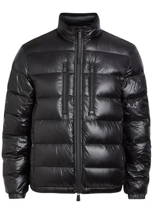 Moncler Logo-appliqu&eacute;d Padded Shell Jacket - Black - 4 (UK42 / XL)