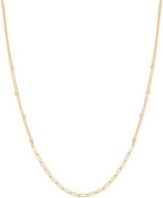 Bony Levy 14K Gold Paper Clip Chain Necklace in 14K Yellow Gold at Nordstrom Rack, Size 18