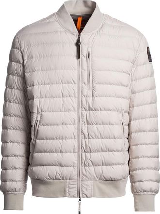 Parajumpers Mens Breving Pelican Beige Bomber Jacket - Size Large
