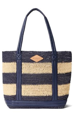MZ Wallace Medium Crochet Tote in Dawn/Natural Stripe at Nordstrom