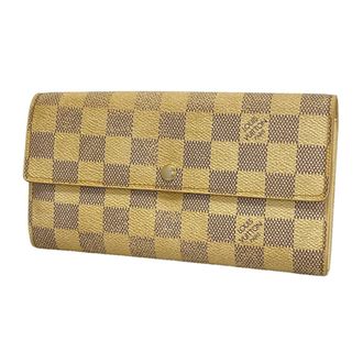 Louis Vuitton White Long Wallet (Bi-Fold) (Pre-Owned)