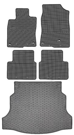 OEM Juego De Alfombrillas De Goma Para Coche Y Maletero Para Honda Civic X Hatchback (2017-2021)