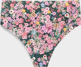 Miiyu Womens Stretch microfibre high-waist thong Recycled nylon