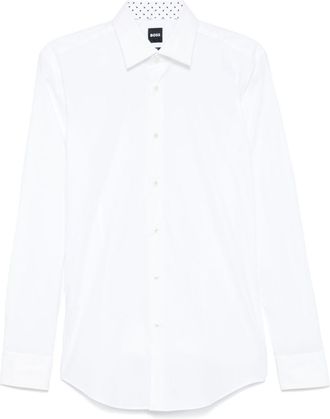 BOSS poplin shirt - White