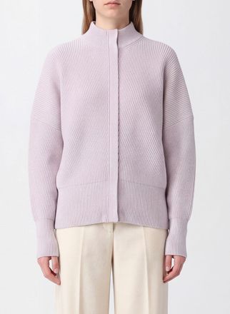 SA SU PHI Cardigan in puro cashmere con collo a lupetto e chiusura a scomparsa